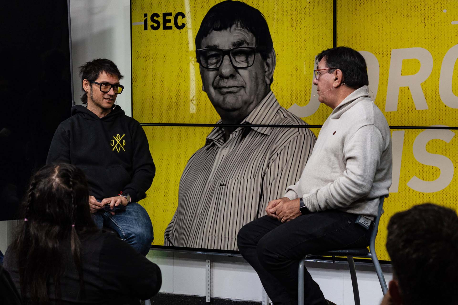 Jorge Nisco durante un rodaje